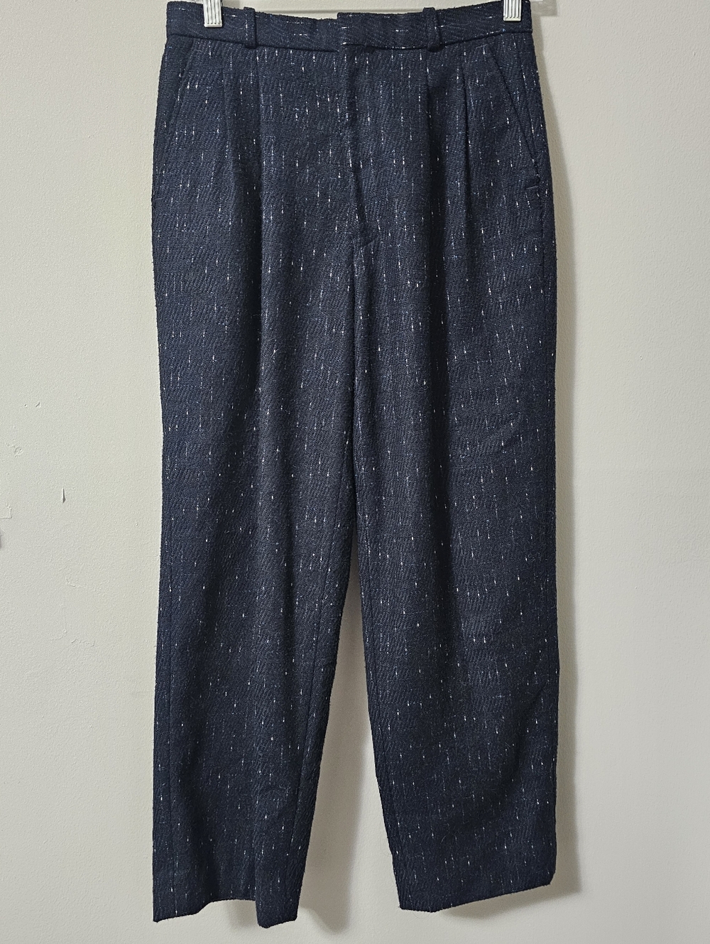J.Todd Vintage Tweed Trouser Navy 28 Waist Medium Length